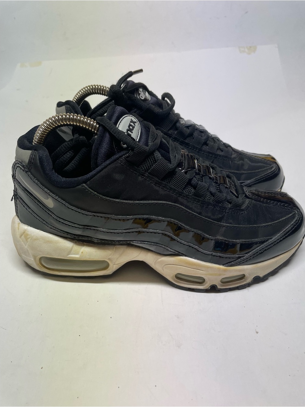 Nike Air Max 95 Women Size US 6.5 SE PRM Black Reflect Silver Black AH8697-001